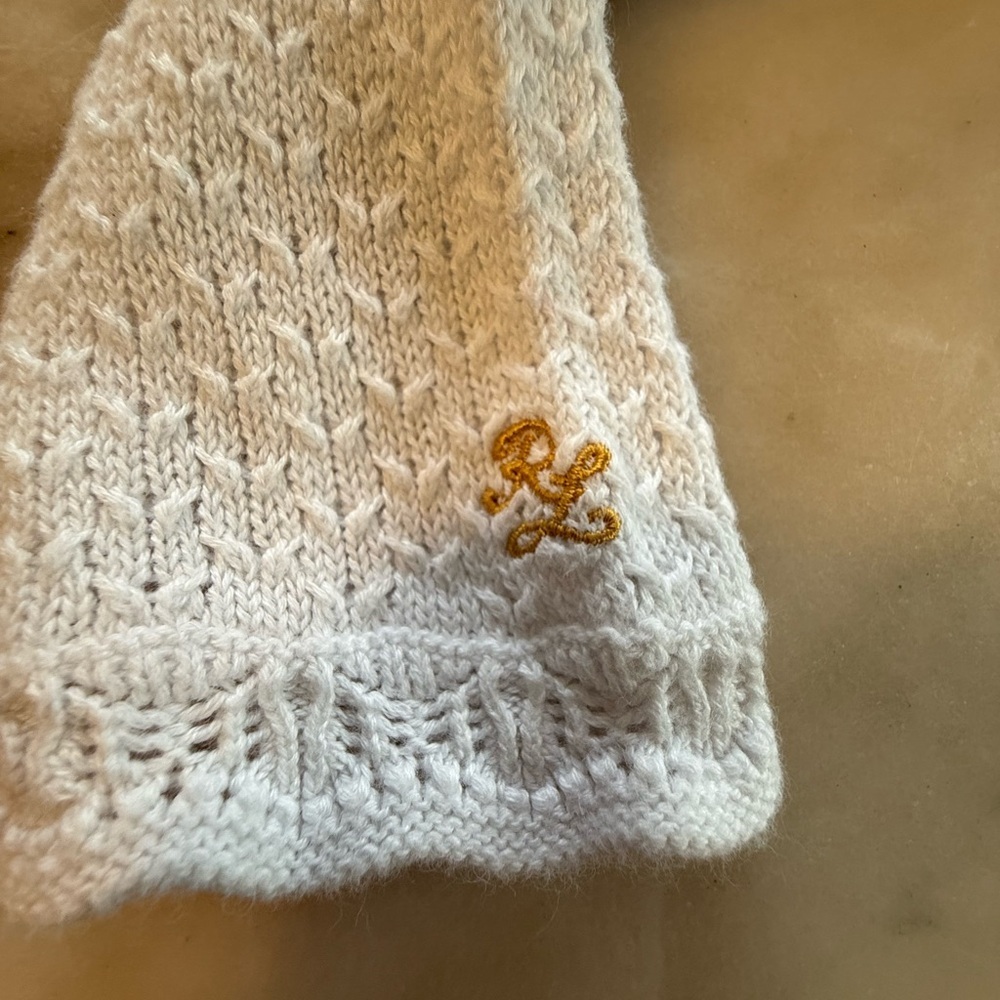 Polo by Ralph Lauren Button white cropped Cardigan size 6x - Picture 6 of 11